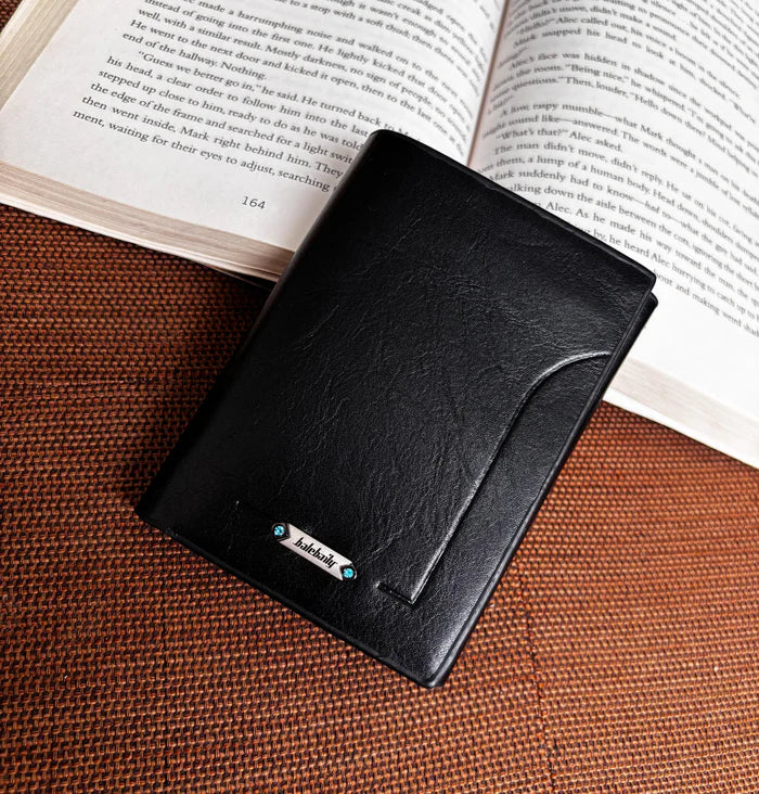 Balebaily Classic Leather Trifold Wallet