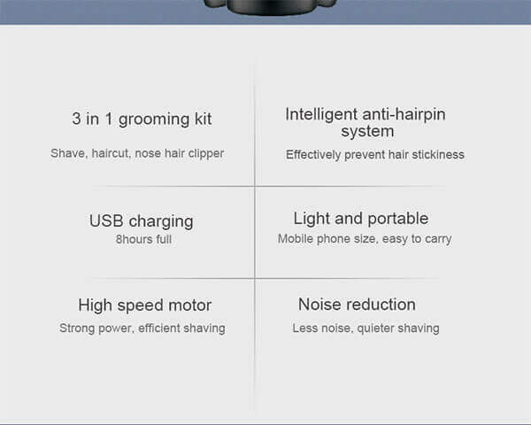 Daling 3in1 Professional Rechargeable Shaver(Imported)