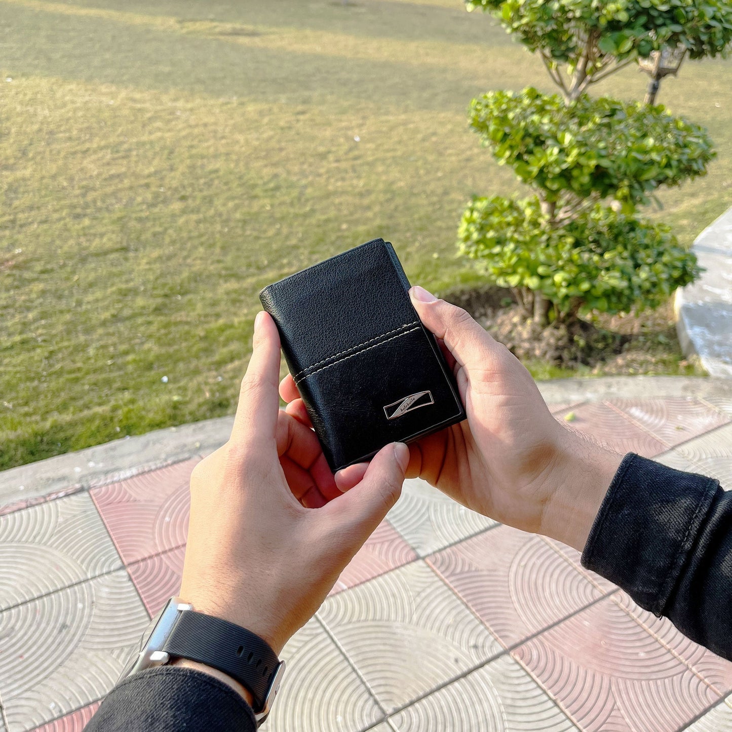 New Luxury Trifold Leather Wallet