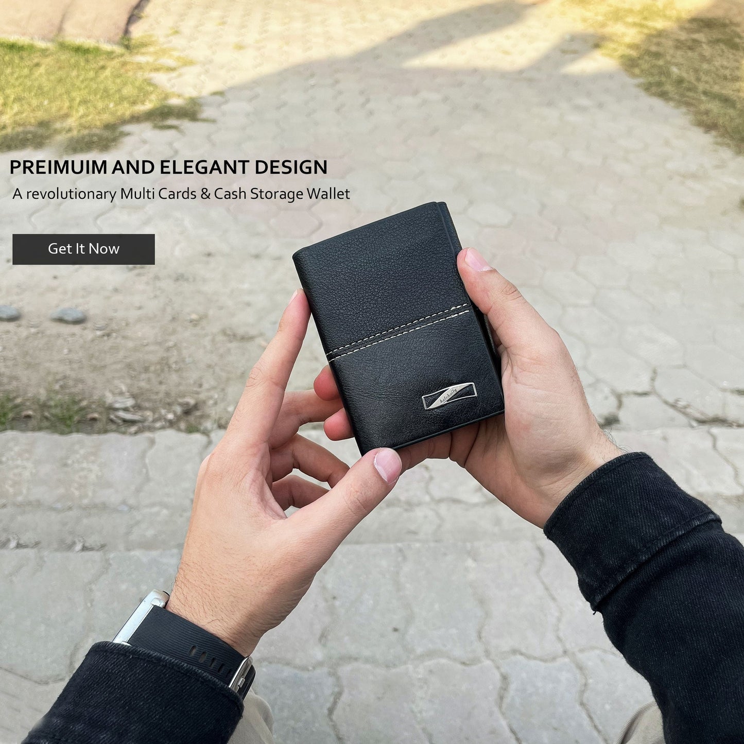 New Luxury Trifold Leather Wallet